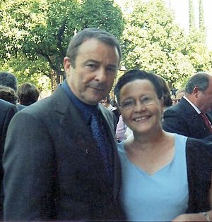 El actor Juan Diego y Maria Cabrera. Imagenes Ateneo..jpg